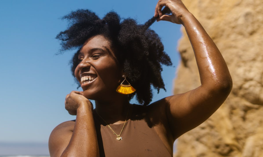 Summer Curly Hair Colouring