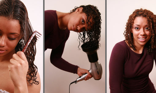 The Three Stages of Curly Hair Wet Styling